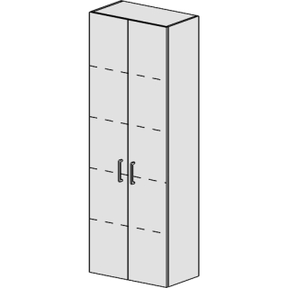 Hochschrank Spacio 60 cm B: 60, H: 168, T: 33,2 cm