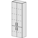 Hochschrank Spacio 60 cm B: 60, H: 168, T: 33,2 cm