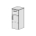 Seitenschrank Spacio 31 cm B: 31 H: 73,1, T: 34 cm