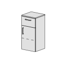 Seitenschrank Spacio 36 cm B: 36, H: 73,1 T: 34 cm
