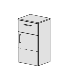 Seitenschrank Spacio 41 cm B: 41 H: 73,1, T: 34 cm