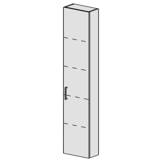 Hochschrank Spacio 35 cm B: 35, H: 168, T: 17,8 cm
