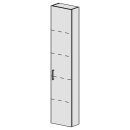Hochschrank Spacio 35 cm B: 35, H: 168, T: 17,8 cm