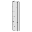 Hochschrank Spacio 35 cm B: 35, H: 168, T: 17,8 cm