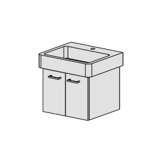 Unterbau Pro-Slim 60 cm, B:53, H:39, T:44,8 cm