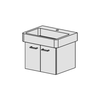 Unterbau Pro-Slim 60 cm B:55, H:39, T:35,8 cm