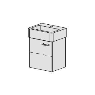 Unterbau Confort Vero 45 cm B: 41, H: 46, T: 32,8 cm