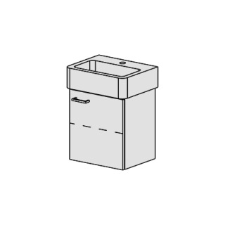 Unterbau Confort Vero 45 cm B: 41, H: 46, T: 32,8 cm