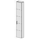 Hochschrank Spacio 30 cm B: 30, H: 168, T: 17,8 cm