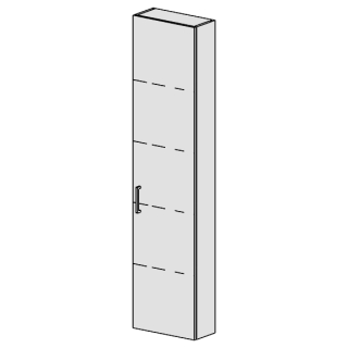 Hochschrank Spacio 40 cm B: 40, H: 168, T: 17,8 cm