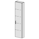 Hochschrank Spacio 40 cm B: 40, H: 168, T: 17,8 cm