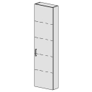 Hochschrank Spacio 45 cm B: 45, H: 168, T: 17,8 cm