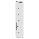 Hochschrank Spacio 30 cm B: 30, H: 168, T: 17,8 cm