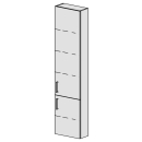 Hochschrank Spacio 40 cm B: 40, H: 168, T: 17,8 cm