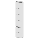 Hochschrank Spacio 30 cm B: 30, H: 168, T: 17,8 cm