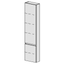 Hochschrank Spacio 40 cm B: 40, H: 168, T: 17,8 cm