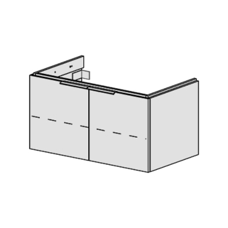 Unterbau Glano Top 90 cm B: 90, H: 46, T: 50,7 cm
