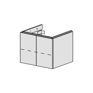 Unterbau Glano Top 60 cm B: 60, H: 46, T: 50,7 cm