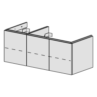 Unterbau Glano Top 120 cm B: 120, H: 46, T: 50,7 cm