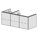 Unterbau Glano Top 120 cm B: 120, H: 46, T: 50,7 cm