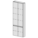 Hochschrank Spacio 60 cm B: 60, H: 168, T: 17,8 cm