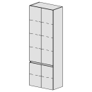 Hochschrank Spacio 60 cm B: 60, H: 168, T: 33,2 cm