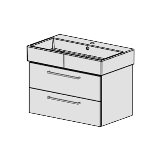 Unterbau Vero Air- Confort 80 cm,B: 76, H: 46, T: 45,8 cm