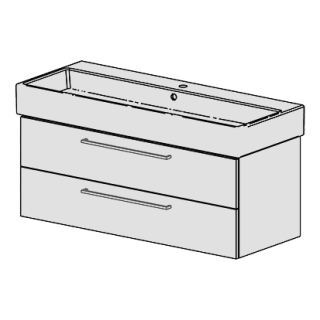 Unterbau Vero Air-Confort 120 cm,B: 116, H: 46, T:45,8cm