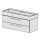Unterbau Vero Air-Confort 120 cm,B: 116, H: 46, T:45,8cm