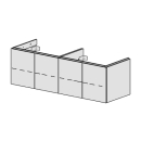 Unterbau Glano Top 150 cm B: 150, H: 46, T: 50,7 cm