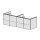 Unterbau Glano Top 150 cm B: 150, H: 46, T: 50,7 cm