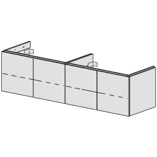 Unterbau Glano Top 180 cm B: 180, H: 46, T: 50,7 cm