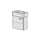 Unterbau Confort Vero 50 cm B: 46, H: 46, T: 22,8 cm