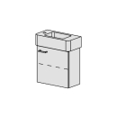 Unterbau Confort Vero 50 cm B: 46, H: 46, T: 22,8 cm