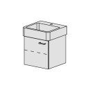 Unterbau Confort Vero 50 cm B: 46, H: 46, T: 44,8 cm