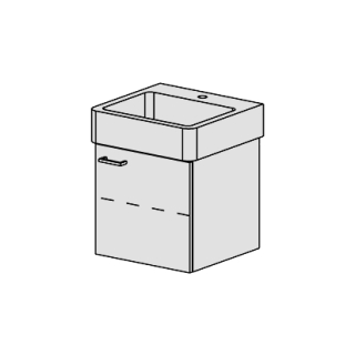 Unterbau Confort Vero 50 cm B: 46, H: 46, T: 44,8 cm