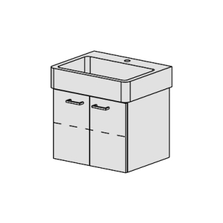 Unterbau Confort Vero 60 cm B: 56, H: 46, T: 44,8 cm