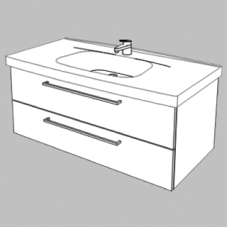 Unterbau Confort Moderna 103 cm