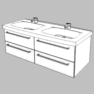 Unterbau Confort Moderna 123 cm