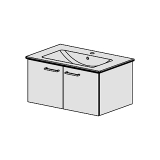 Unterbau  Venticello-Slim 80 cm, B:76, H:39, T:48,8 cm