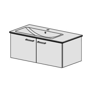 Unterbau  Venticello-Slim 100 cm, B:96, H:39, T:48,8cm