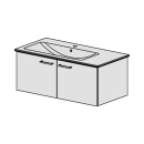 Unterbau  Venticello-Slim 100 cm, B:96, H:39, T:48,8cm