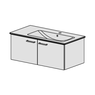 Unterbau  Venticello-Slim 100 cm, B:96, H:37,8, T:47,8cm