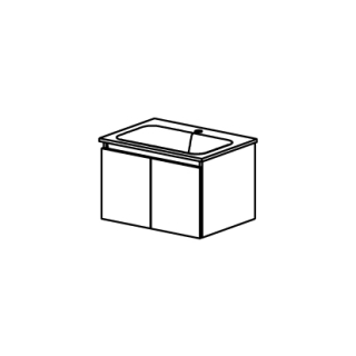 Unterbau ProCasa Tre 60,0 x 39,0 x 44,8 cm