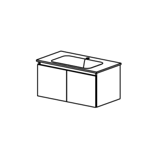Unterbau ProCasa Tre 80,0 x 39,0 x 44,8 cm