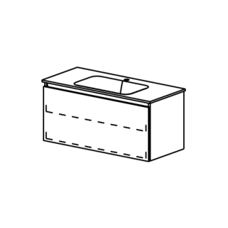 Unterbau ProCasa Tre 100,0 x 46,0 x 44,8 cm
