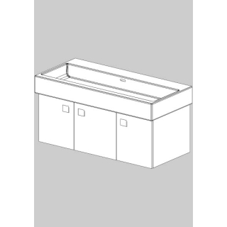 Unterbau Living City-Slim 100 cm, B:96, H:39, T:43,8 cm