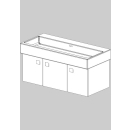 Unterbau Living City-Slim 100 cm, B:96, H:39, T:43,8 cm