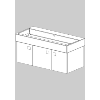 Unterbau Living City-Slim 100 cm, B:96, H:39, T:43,8 cm