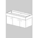 Unterbau Living City-Slim 100 cm, B:96, H:39, T:43,8 cm